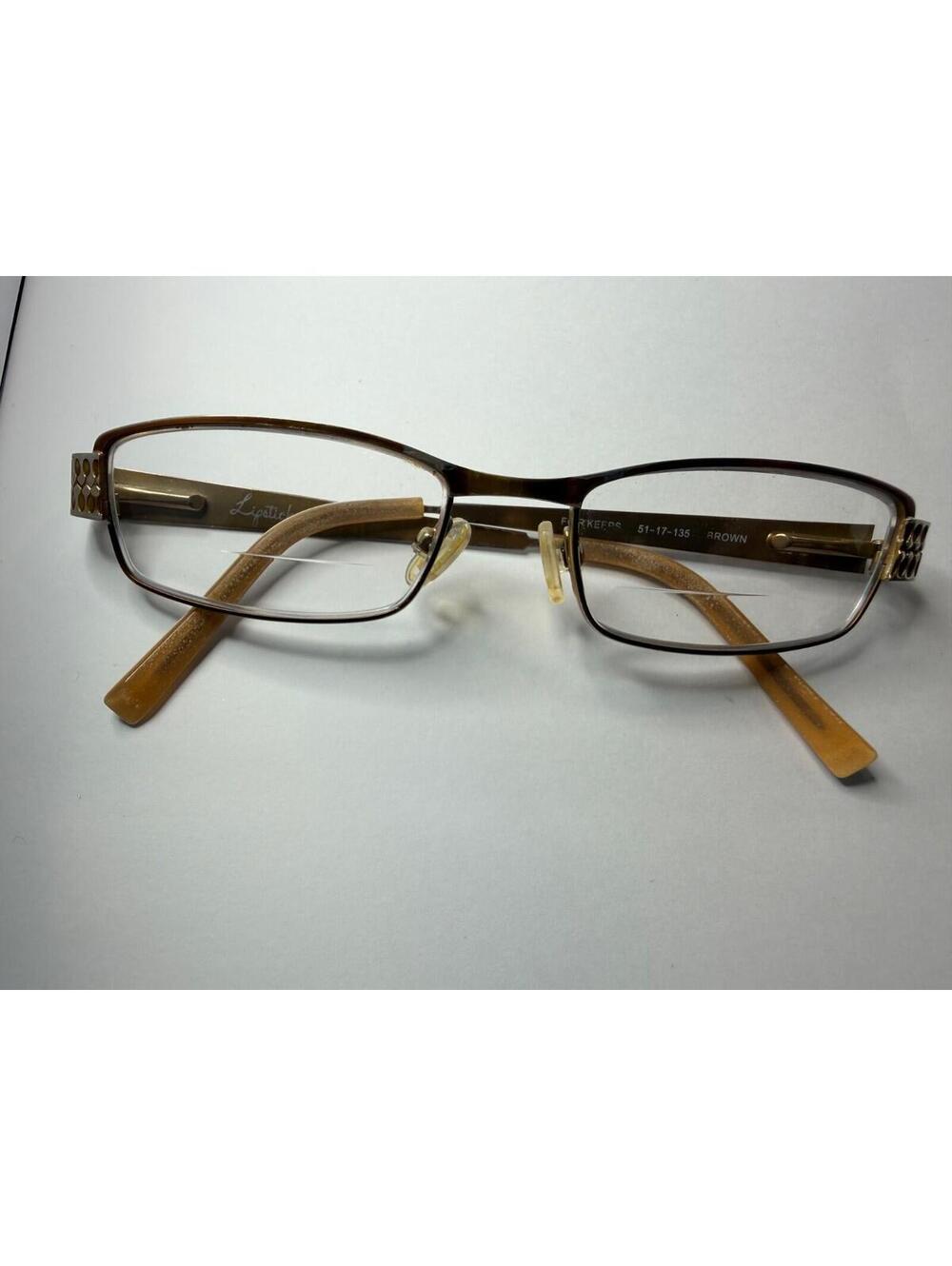 Modern Rectangular Brown Color For Keeps Lipstick frames Size 51-17-135